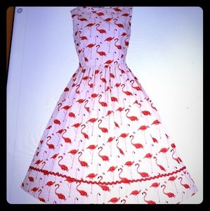 Lindy Bop Flamingo swing dress